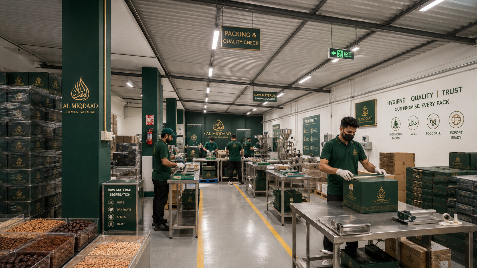AL MIQDAAD production hall.