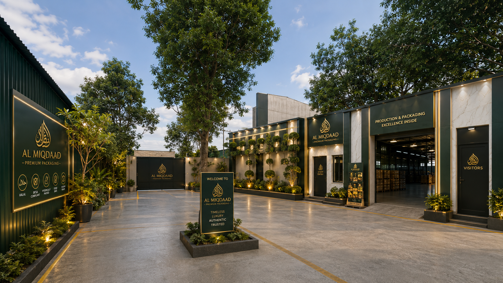 AL MIQDAAD facility exterior.