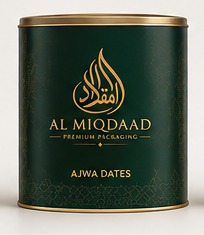 AL MIQDAAD Marium dates packaging visual.