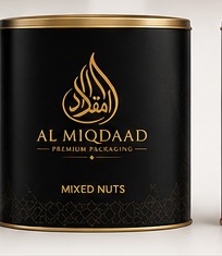 AL MIQDAAD mixed nuts packaging visual.